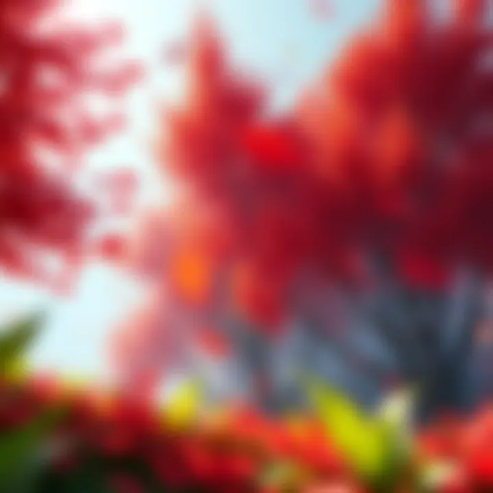 A vibrant game scene showing interactive foliage swaying in the wind, highlighting the new plugin's capabilities.