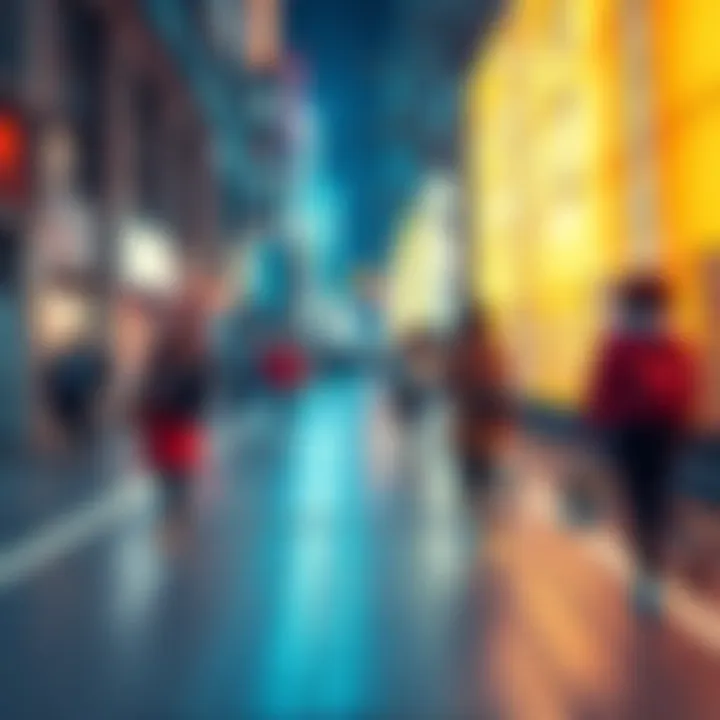 People walking on a special pavement that creates electricity with their steps in Japan