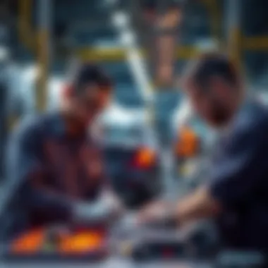 Ford engineers reviewing manufacturing processes to ensure quality control after AI systems failed