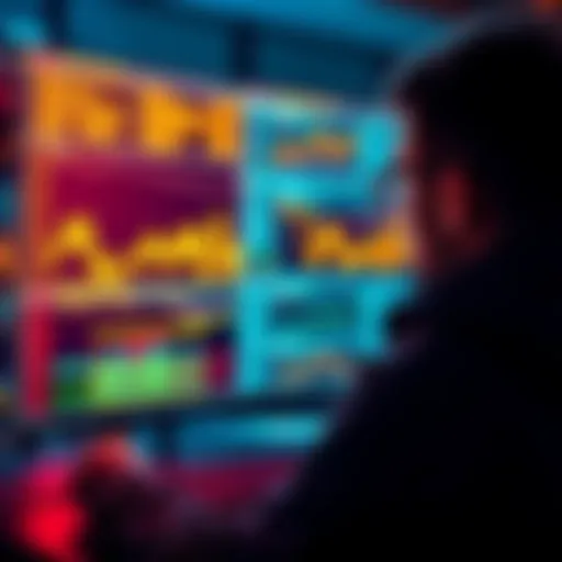 A person analyzing data on a computer screen, focusing on AI-generated content and technical audits.