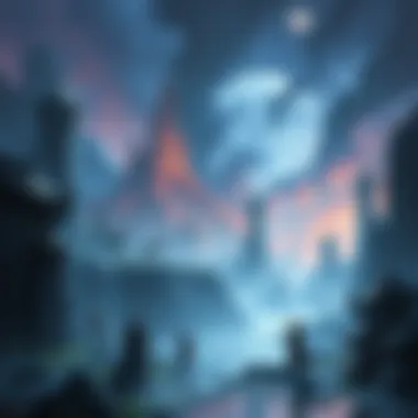 A fantasy scene showing iconic characters and landscapes from the Forgotten Realms, showcasing the rich history and culture of this universe.