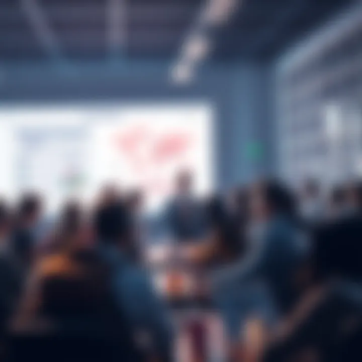 People engaging in discussions on a forum, representing pro-leaning views during school hours