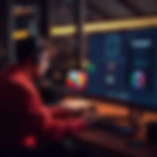 A person working on a computer with animation software, focusing on creating better animations using Framepack prompts.