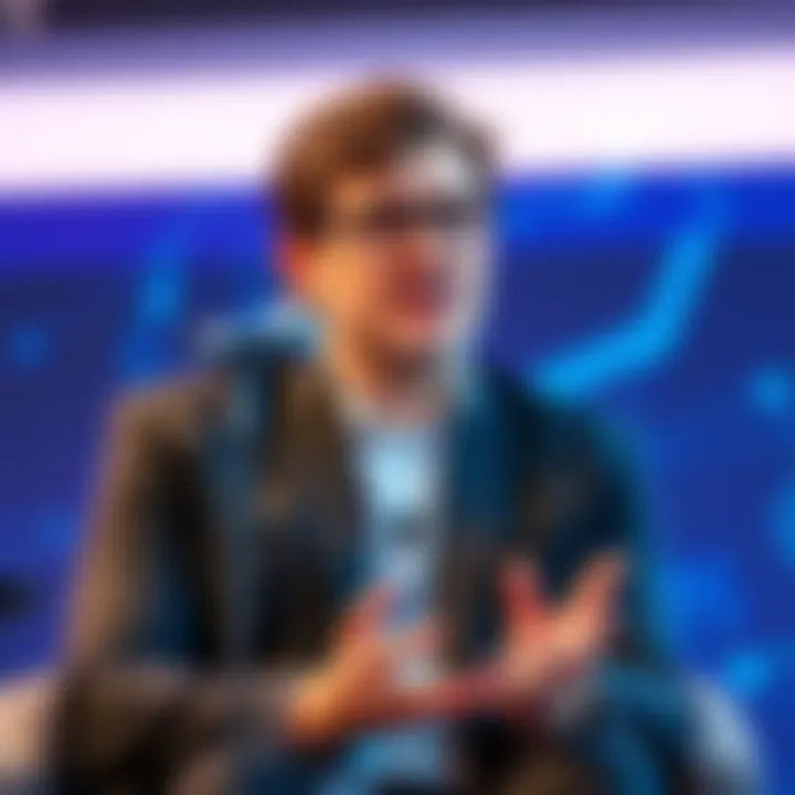 Francois Chollet speaking at a tech conference about the future impact of AI on employment and industries