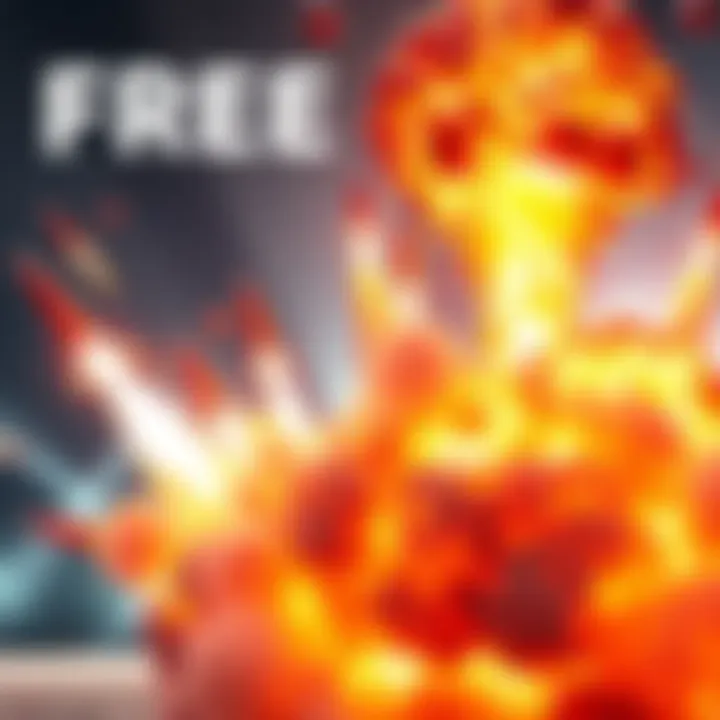 A collection of vibrant visual effects showcasing missiles and explosions, available for free this week.