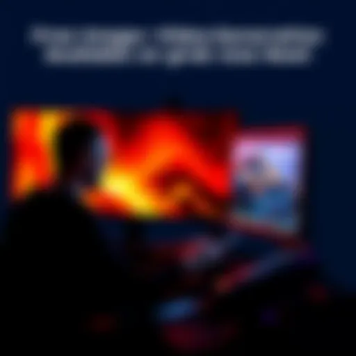 A person creating visuals on a computer using Grok's free image and video generation tools.