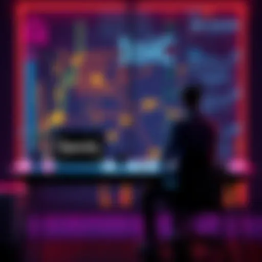 A freelance writer sitting at a desk, contemplating between two laptops representing Anthropic and OpenAI.