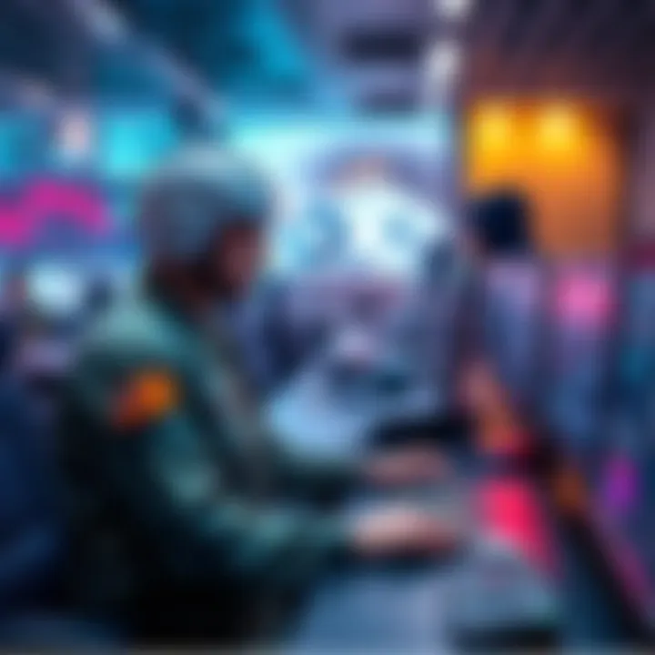 A French military officer interacting with Mistral AI technology at a command center, showcasing advanced decision-making tools