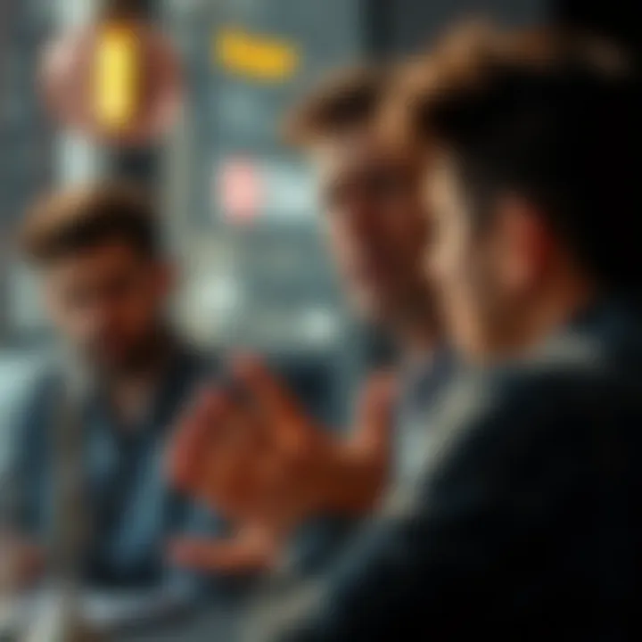 A frustrated individual gestures while talking, showing annoyance over constant interruptions in a discussion.