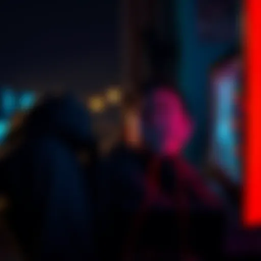 Frustrated Gamer with Horror Game A person looking frustrated while playing an indie horror game on a computer, showing a game scene with dark graphics.