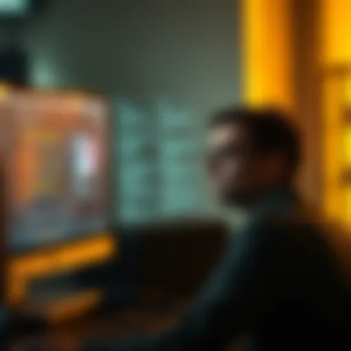 A person looking confused and frustrated at a computer while an AI assistant screen displays unexpected results.