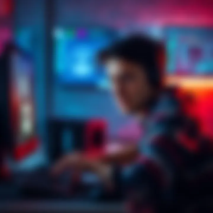 A person looking frustrated while trying to delete an online account on their computer, with a message indicating account deletion is not possible.