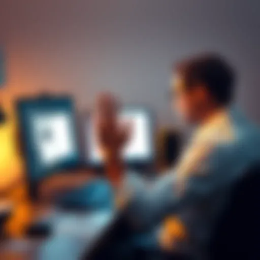A person showing frustration while sitting at a computer with ChatGPT on the screen, surrounded by notes about AI inconsistencies.