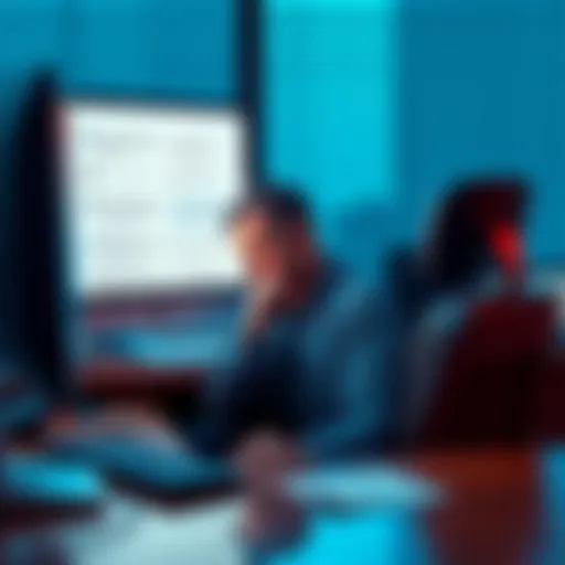 A person sitting at a desk, looking frustrated while reading repetitive responses on a computer screen, symbolizing a demand for authentic communication.