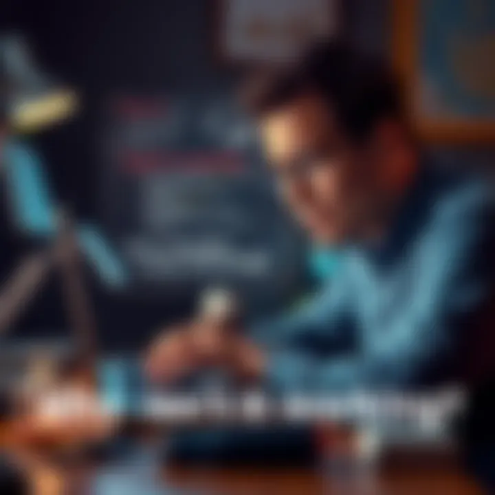 A person looking frustrated at a laptop that is not responding, with tools nearby for troubleshooting