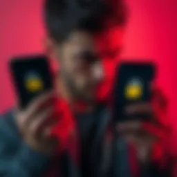 A person in their late twenties looks frustrated while holding a smartphone showing a lock icon on the screen, symbolizing an account lockout issue.