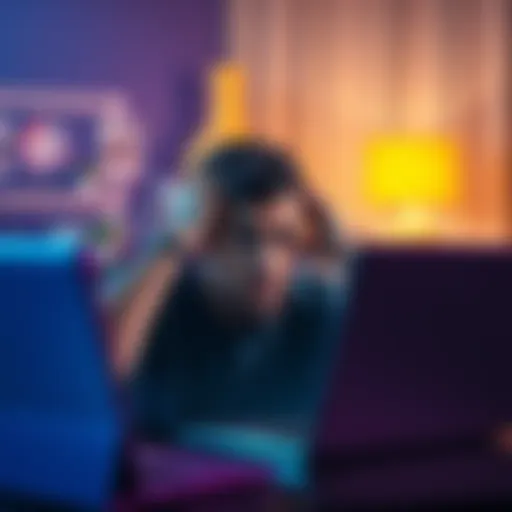 A person looking confused and frustrated while using a laptop, representing disappointment in AI performance.