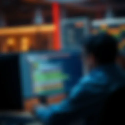 A person looks distressed at their computer screen, showing a project that has been overwritten, indicating loss of work.