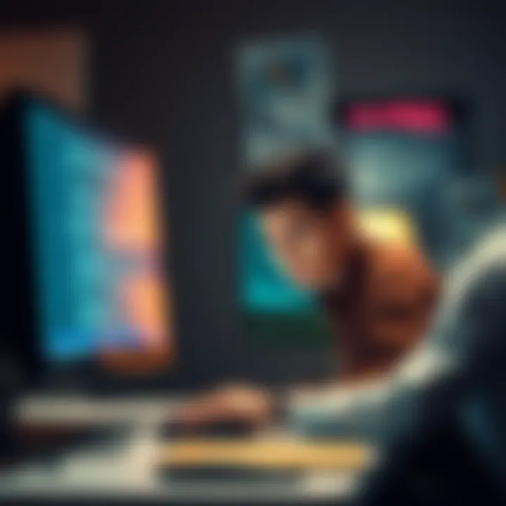A person looking frustrated at their computer with text revisions on the screen, symbolizing difficulty in getting needed information from AI tools.