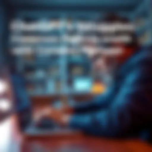 A person showing frustration while reviewing complex prompts on a laptop, highlighting challenges with AI responses in finance and business.