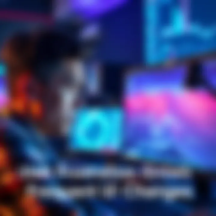 A person showing frustration while staring at a computer screen displaying a confusing interface