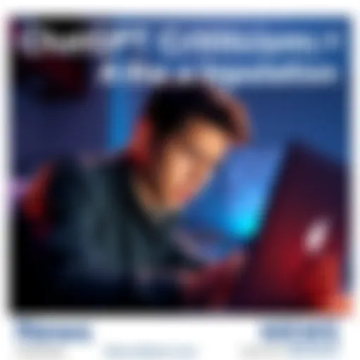 A person looking annoyed while using a laptop, symbolizing frustration with AI responses