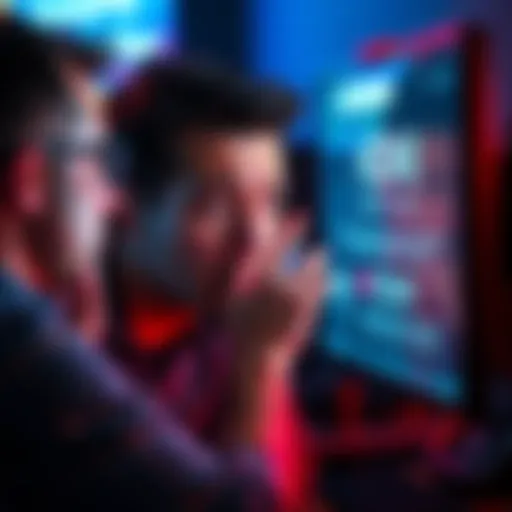 A person showing frustration while looking at a computer screen displaying HDMI switch search results that are incorrect