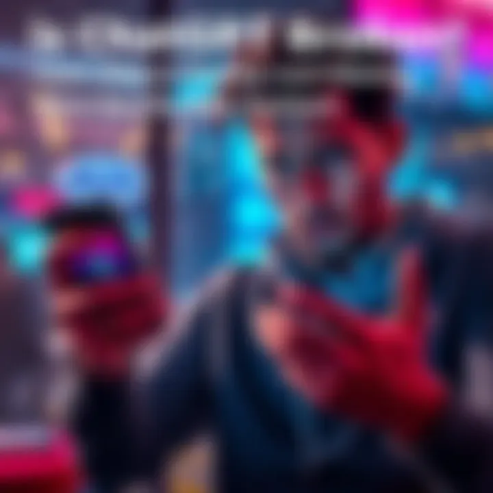 A person looking frustrated while using a phone, showing a loading screen of an app