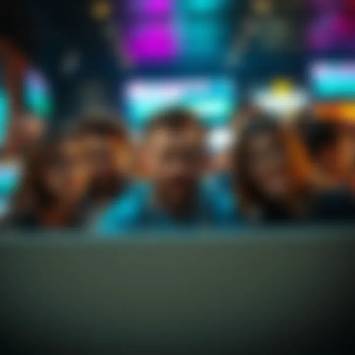 A group of people expressing frustration over intrusive chat advertisements in an online forum setting