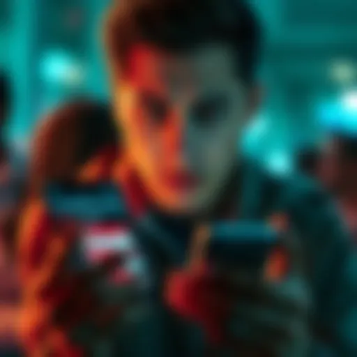 A person looking disappointed at their mobile device displaying the new ChatGPT interface, showing cluttered design and misplaced features