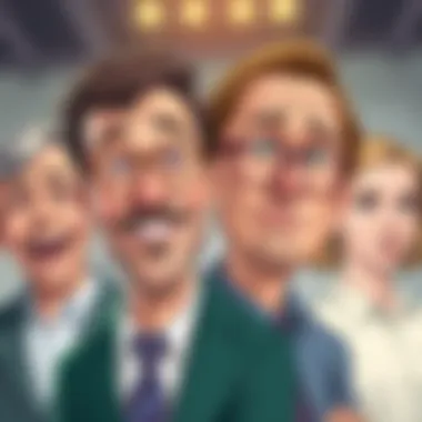 Funny Comparison of Educated and Uneducated People A humorous illustration showing a contrast between educated and uneducated individuals, with exaggerated features and expressions that highlight the differences.