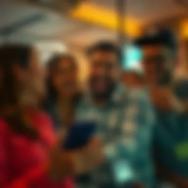 A group of people laughing together while using Codex, with comical expressions and unexpected surprises on their faces