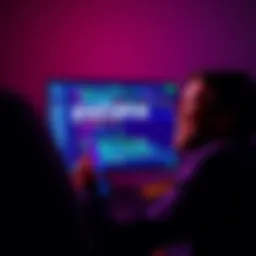 A programmer laughing at a computer screen with the word 'patata' displayed in the code editor.