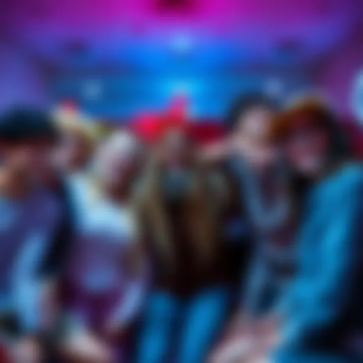 A group of people dressed as silly characters, laughing and enjoying a playful atmosphere, showcasing their creativity.