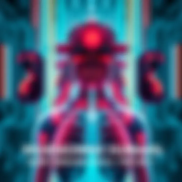 A futuristic illustration showing enhancements to the human body, including advanced airways, external memory, and pain management features.