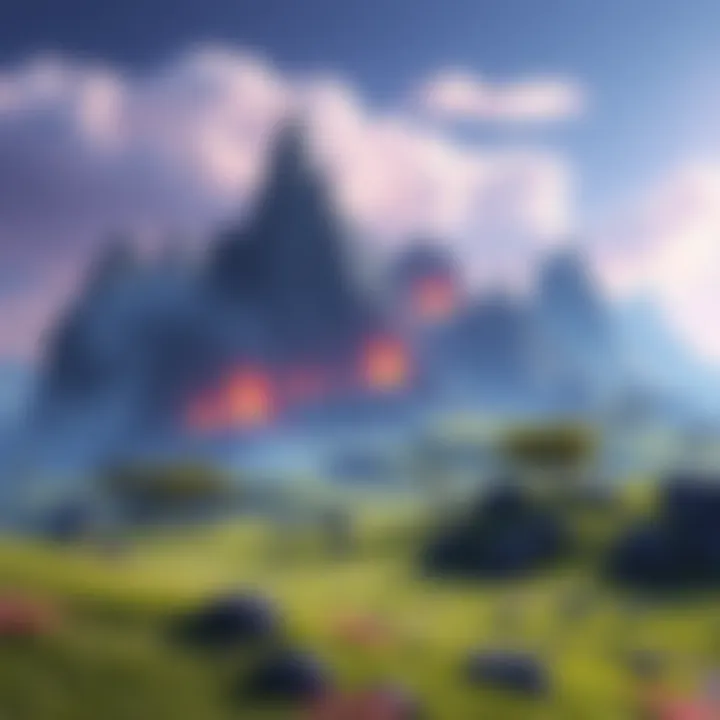 Future of GameplayAbilitySystem in UE6 Concept art showing a digital landscape with gameplay abilities in focus, illustrating the transition to UE6's Verse-based Scene Graph.
