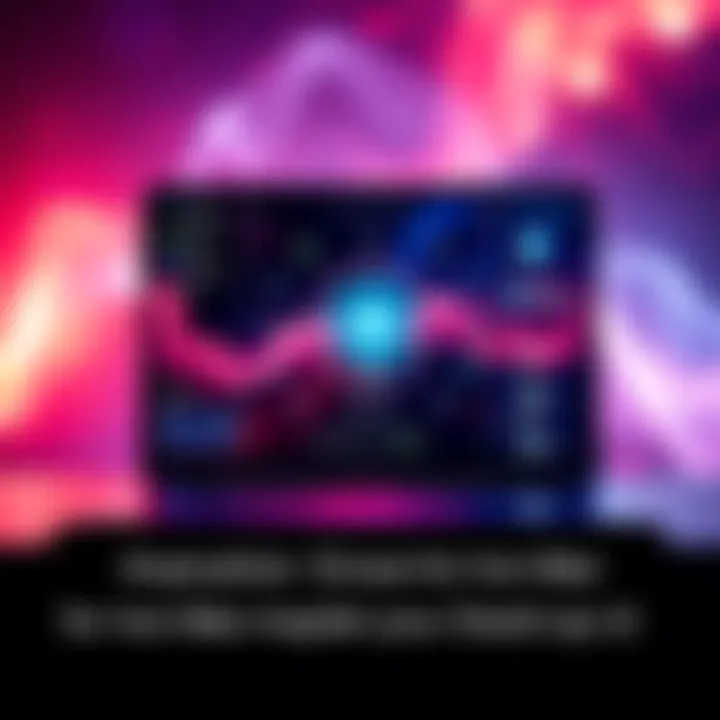 A sleek laptop screen displaying a voice-controlled user interface with integrated AI features, inspired by Iron Man's technology.