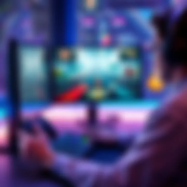 A person working on game development by cloning a popular video game on a computer using Unity and Unreal Engine