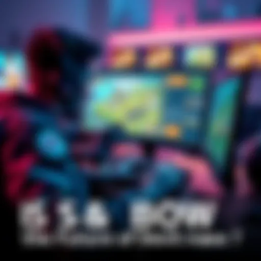 A developer working on a game using S&BOX, showcasing a computer screen with game design elements