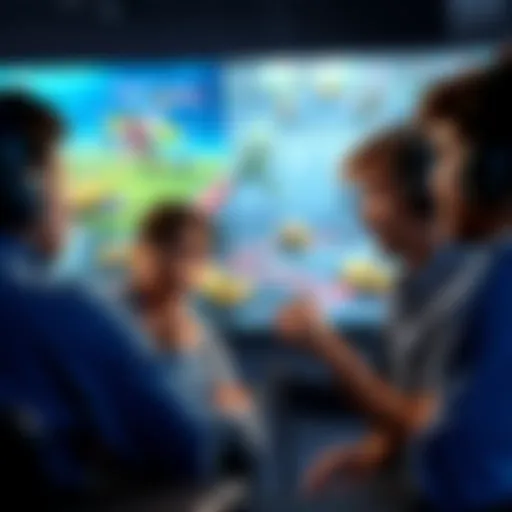 People discussing the graphics quality of a video game with screenshots in the background.
