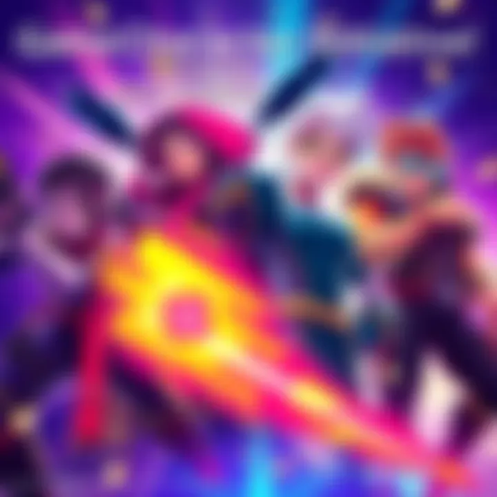 A colorful and dynamic illustration of diverse game characters showcasing different styles and features, inviting people to join the creative process.