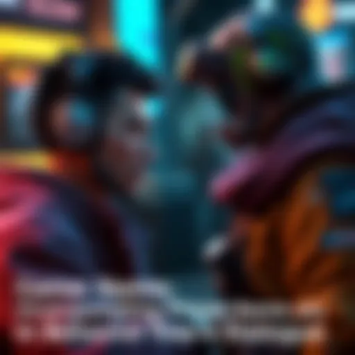 A game character speaking with a player using their name in dialogue