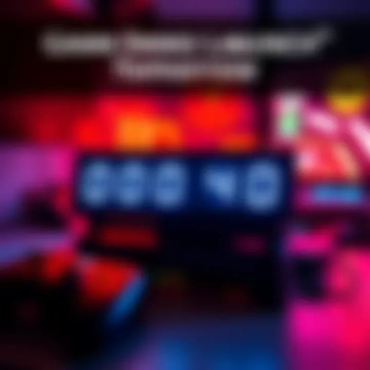 A gaming setup with a console, controller, and a countdown clock showing excitement for the demo launch.