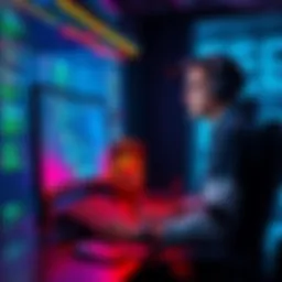 A game developer sits at a computer, reviewing code with AI assistance on the screen, pondering ethical implications of disclosure.