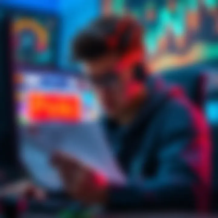 A game developer looks frustrated while reviewing rejection letters from Poki and CrazyGames, with a 3D game visual displayed on a computer screen.