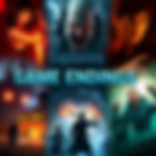 A collage of different game endings showing various characters and scenarios, highlighting the diversity in storytelling