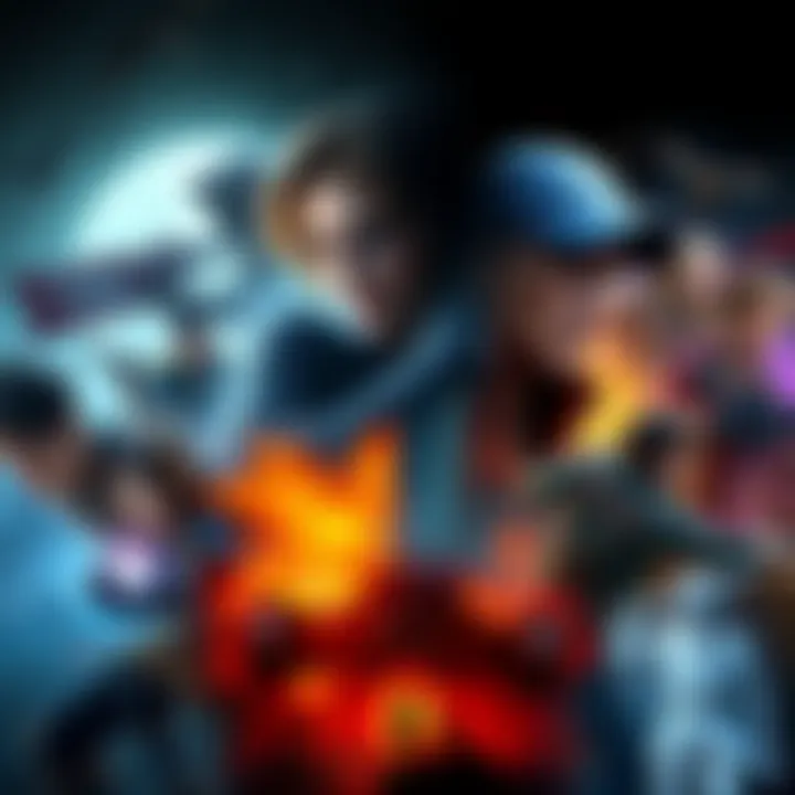 A collage of different game genres including RPGs and adventure games, showcasing characters and action elements