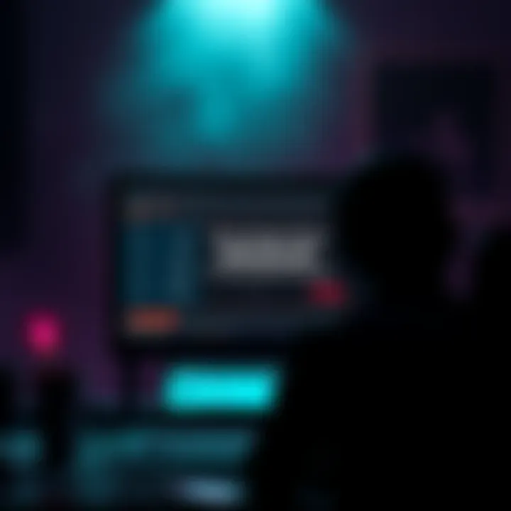 A solo developer looks at disappointing sales numbers and refunds for their horror game, showing a screen with low sales figures in front of a dark, eerie background.