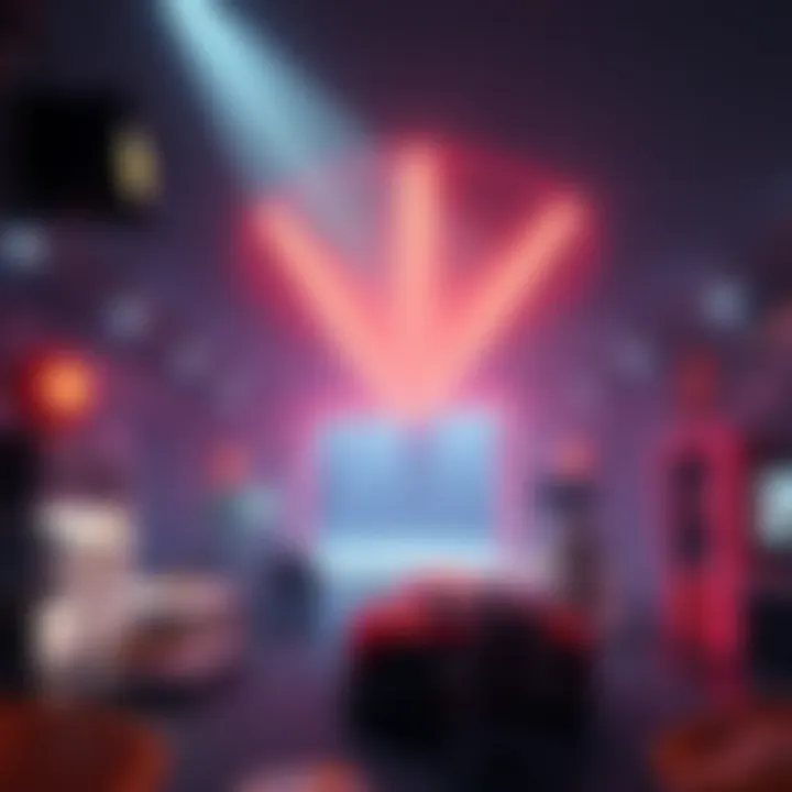 A visually stunning game scene showcasing dynamic lighting effects created with Lumen in Unreal Engine 5