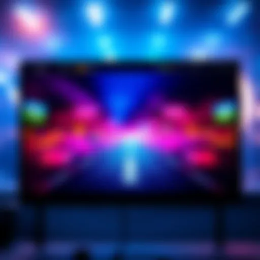 A graphic showing a game menu with an optimized background, illustrating improved loading speed and smoother performance